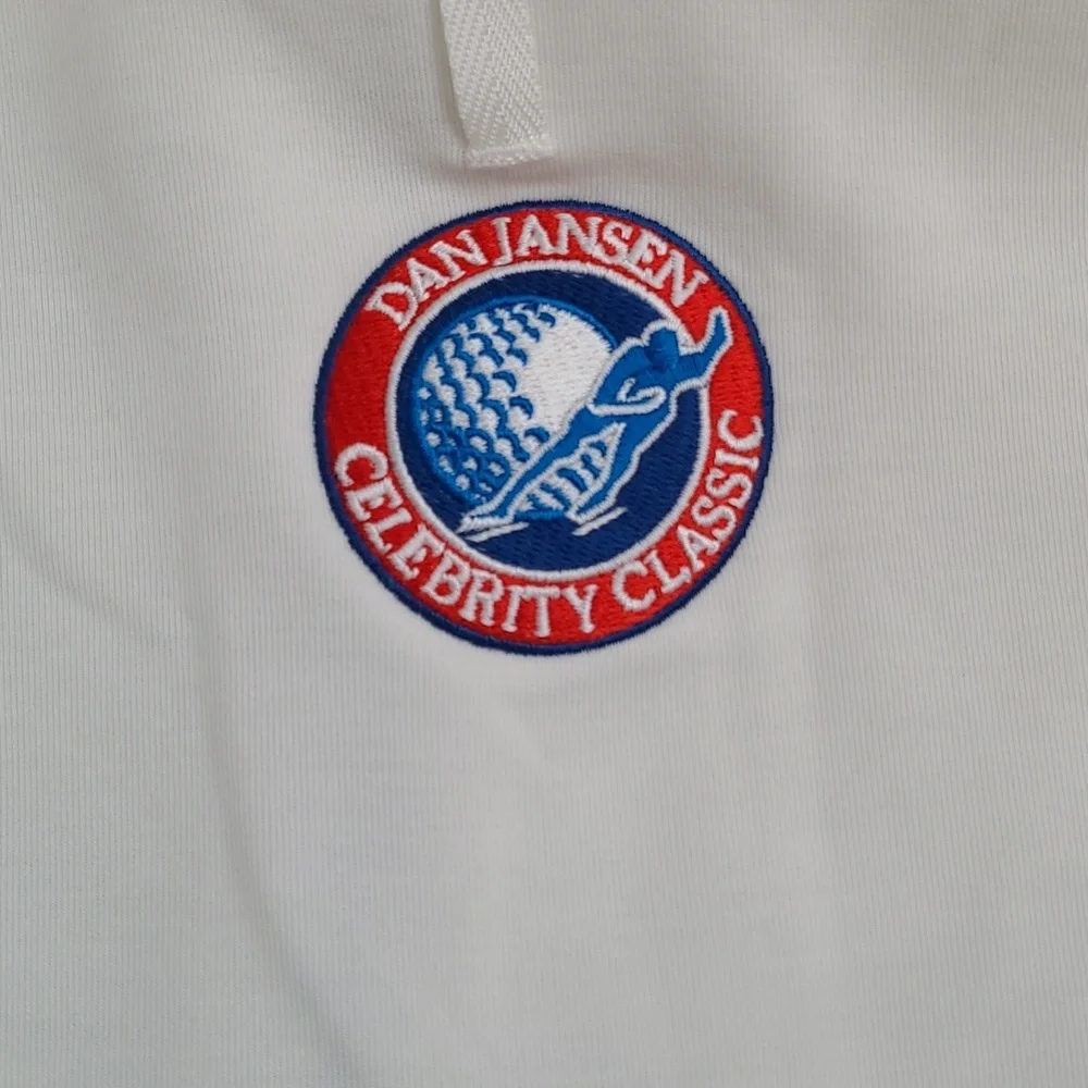 Mens Puma Cloudspun Off-White Quarter Zip-Up Pullover size Lg - Picture 3 of 7